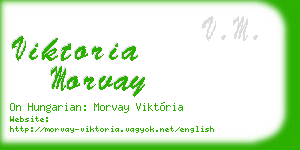 viktoria morvay business card